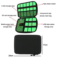 Portable Multifunctional u Disk Storage Bag for Mobile Phone Accessories - Purple thumbnail