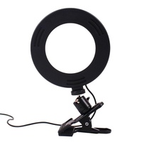 Adjustable 6 Led Ring Light with Strong Clip - 2m Desktop Computer Clip Light thumbnail
