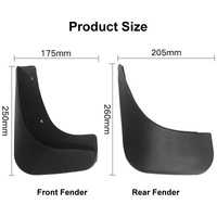 For Volkswagen Touran 2004-2015 4Pcs / Set Car Auto Soft Plastic Splash Flaps Fender Guard thumbnail