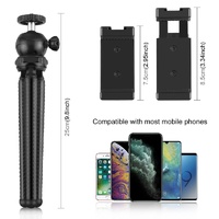 Flexible Mini Octopus Tripod with Ball Head and Phone Clamp thumbnail
