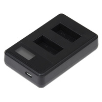 Lcd Screen Dual Battery Charger for Gopro Hero3 with Charging Capacity Display thumbnail