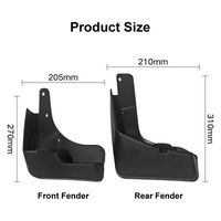 For Nissan X-Trail 2014-2020 4Pcs / Set Car Auto Soft Plastic Splash Flaps Fender Guard thumbnail