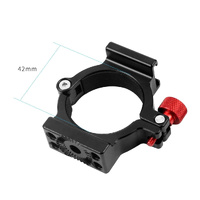 Microphone Mount for Smooth 4 Handle Gimbal Stabilizer - Hot Shoe Adapter Ring thumbnail