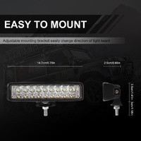 6 Inch Dc10 - 30V 10W Double Colour 2 - Row Led Working Lamp Vehicle Spotlight thumbnail