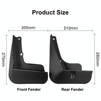 For Kia Ev6 2023 4Pcs / Set Car Auto Soft Plastic Splash Flaps Fender Guard thumbnail