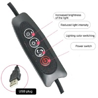 16cm Dimmable Led Selfie Ring Light with Tripod thumbnail