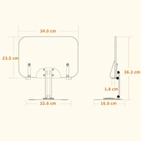 360-degree Rotating Desktop Bookshelf with Tablet Stand thumbnail