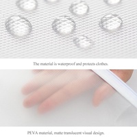 2-pack Hanging Garment Storage Bags with Zipper - Clear thumbnail