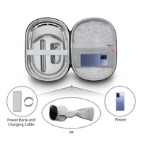 Portable Vr Headset Storage Bag for Apple Vision Pro Glasses - Gray Felt - Gray Felt thumbnail