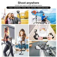 Versatile Octopus Tripod for Action Camera and Phone - Flexible Mount - With Phone Clip Kit thumbnail