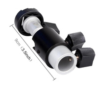 Black D-Type Flash Light Stand Bracket - Compact Design thumbnail
