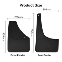 For Suzuki Jimny 2019-2023 4Pcs / Set Car Auto Soft Plastic Splash Flaps Fender Guard thumbnail