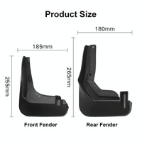 4Pcs / Set Car Auto Soft Plastic Splash Flaps Fender Guard - For Mercedes-Benz C-Class W205 2015-2020 thumbnail