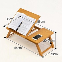 Adjustable Folding Laptop Desk for Dorm or Study - Compact Design thumbnail