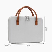 Waterproof Leather Computer Bag - Multifunctional Navy Blue thumbnail