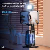 Auto Tracking Gimbal Stabilizer with Fill Light and Selfie Stick - 360 Degree Rotation - A200 Set 2 thumbnail