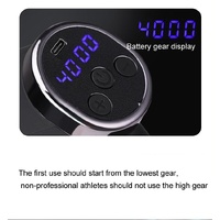 20-Speed Electric Shock Muscle Massage Gun With Lcd Screen - Black thumbnail