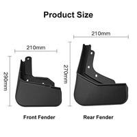 For Polestar 2 4Pcs / Set Car Auto Soft Plastic Splash Flaps Fender Guard thumbnail