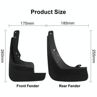 For Hyundai I30 / I30Cw Wagon 2007-2012 4Pcs / Set Car Auto Soft Plastic Splash Flaps Fender Guard thumbnail