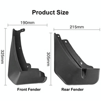For Skoda Kodiaq 2016-2021 4Pcs / Set Car Auto Soft Plastic Splash Flaps Fender Guard thumbnail