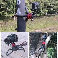 Flexible Mini Octopus Tripod with Phone Clamp for Iphone Galaxy Huawei Gopro thumbnail