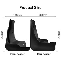 For Honda Fit Jazz Sport Pro 2021 4Pcs / Set Car Auto Soft Plastic Splash Flaps Fender Guard thumbnail