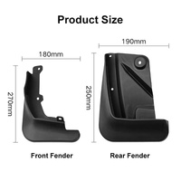 For Toyota Yaris X 2020-2023 4Pcs / Set Car Auto Soft Plastic Splash Flaps Fender Guard thumbnail