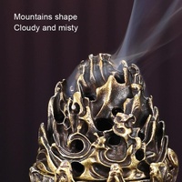 Small Vintage Copper Incense Burner - Indoor Ornament thumbnail