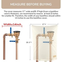 Anti-freeze Outdoor Faucet Protector - 63 x 77cm - Backflow Valve thumbnail