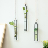 Charming Iron Art Glass Wall Hanging for Home Gardening - Size l thumbnail