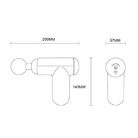 Silver Mini Vibrating Fascia Massage Gun thumbnail