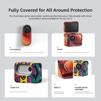Carbon Fiber Style Body Sticker for Insta360 Go 3 Action Camera - Carbon Fiber thumbnail