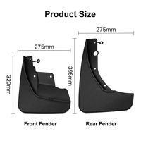 For Jeep Grand Cherokee 2011-2021 4Pcs / Set Car Auto Soft Plastic Splash Flaps Fender Guard thumbnail