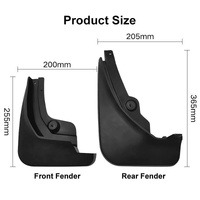For Peugeot 4008 / 3008Gt 2016-2021 4Pcs / Set Car Auto Soft Plastic Splash Flaps Fender Guard thumbnail