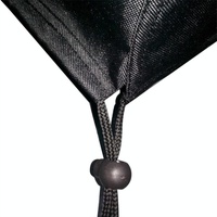 Outdoor Furniture Set Cover - Waterproof Anti-uv Dust-proof - 210d Oxford Cloth - 242x162x100cm - Black thumbnail