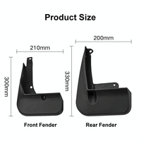 For Toyota Izoa C-Hr 2017-2023 4Pcs / Set Car Auto Soft Plastic Splash Flaps Fender Guard thumbnail
