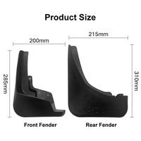 For Renault Kadjar 2016-2019 4Pcs / Set Car Auto Soft Plastic Splash Flaps Fender Guard thumbnail