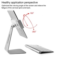 360 Degree Rotating Aluminum Tablet Stand - Universal 7-13 Inch thumbnail