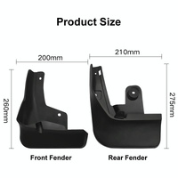 For Toyota Raize / Daihatsu Rocky 2020-2021 4Pcs / Set Car Auto Soft Plastic Splash Flaps Fender Guard thumbnail