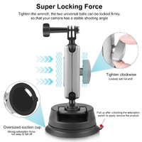 Suction Cup Arm Mount with Adapter and Screw thumbnail