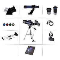 High Definition Astronomical Telescope with Tripod and Phone Clip - Dark Blue thumbnail