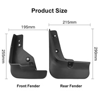 For Mazda Cx-5 2022 4Pcs / Set Car Auto Soft Plastic Splash Flaps Fender Guard thumbnail