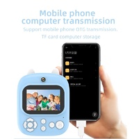 32g Instant Camera with 2.4 Display & Card Reader for Kids - 1200w Blue - 32G + Card Reader Pink thumbnail