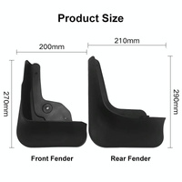 For Hyundai Tucson 2021-2022 4Pcs / Set Car Auto Soft Plastic Splash Flaps Fender Guard thumbnail