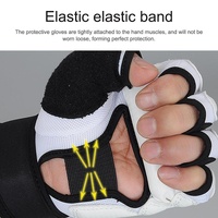 Adults Half Finger Sandbag Training Boxing Gloves - Pu Leather thumbnail