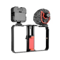 Vlogging Video Rig With Mic & Fill Light For Smartphone thumbnail