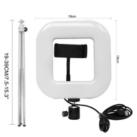 Dimmable Square Led Light with Tripod and Phone Holder thumbnail