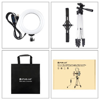 Live Broadcast Dual Phone Bracket & 6.2 Inch Led Ring Light Kit with Tripod Mount thumbnail