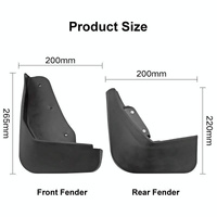 For Ford Ecosport 2013-2017 4Pcs / Set Car Auto Soft Plastic Splash Flaps Fender Guard thumbnail