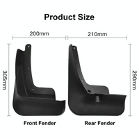 For Hyundai Santa Fe 2019-2021 4Pcs / Set Car Auto Soft Plastic Splash Flaps Fender Guard thumbnail